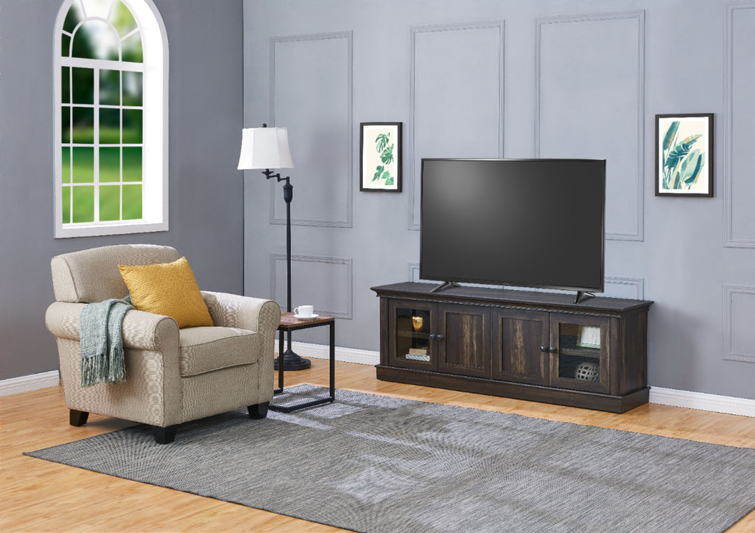 Insignia™ - TV Cabinet for Most Flat-Panel TVs Up to 75" - Brown_9