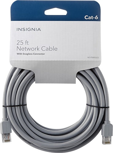 Insignia™ - 25' Cat-6 Ethernet Cable - Gray_1