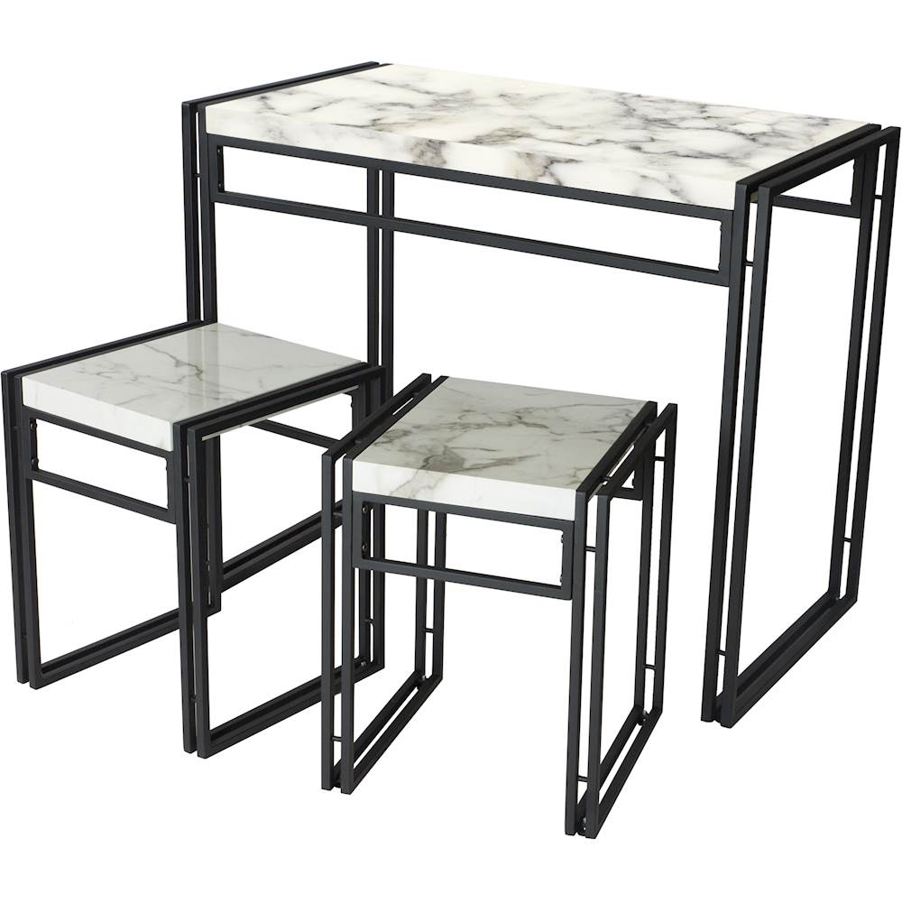 ürb SPACE - Urban Small Dining Table Set - Black With White_1