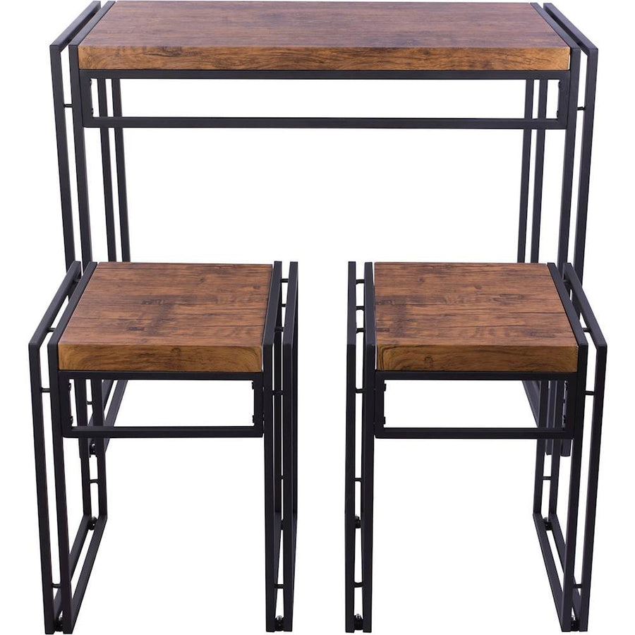 ürb SPACE - Urban Small Dining Table Set - Black With Brown_0