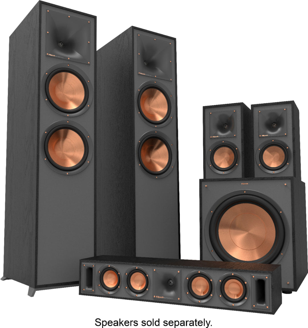 Klipsch - Reference Series Dual 8" 600-Watt Passive 2-Way Floor Speaker (Each) - Black_3