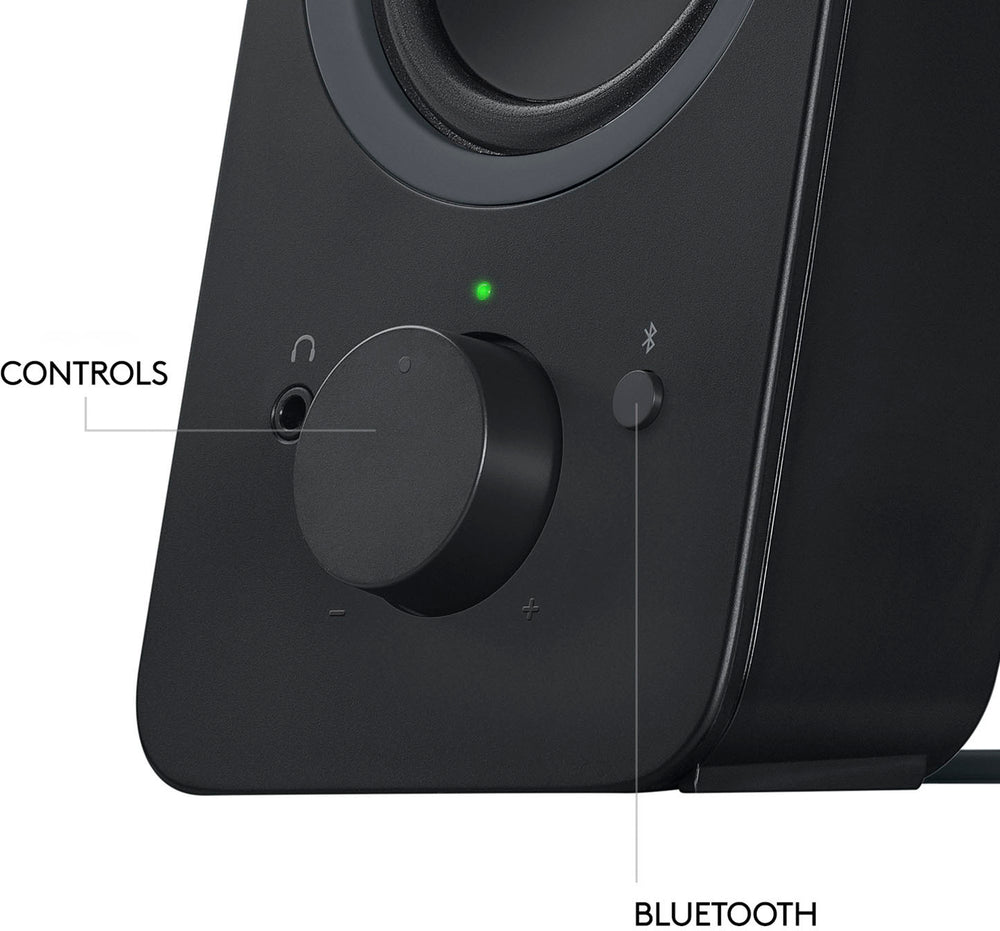 Logitech - Z207 2.0 Bluetooth Stereo Computer Speakers - Black_1
