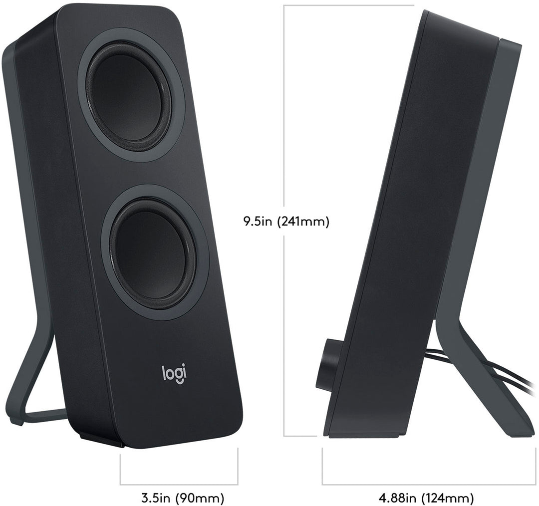 Logitech - Z207 2.0 Bluetooth Stereo Computer Speakers - Black_5
