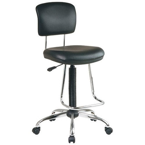 Office Star Products - WorkSmart Drafting Chair - Black_0