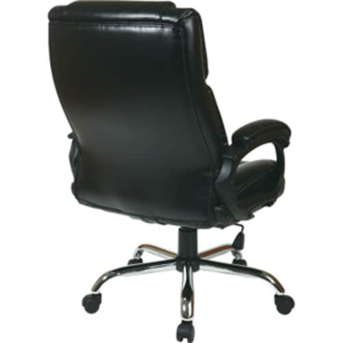 Office Star Products - WorkSmart Big Man's Executive Chair - Black_1