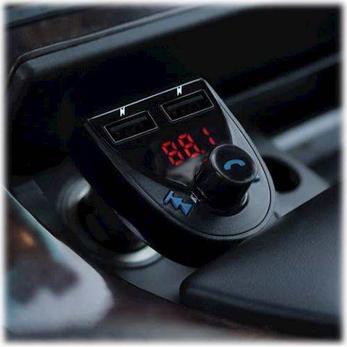 Aluratek - Audio Receiver and FM Transmitter for Most Bluetooth-Enabled Devices - Black_2