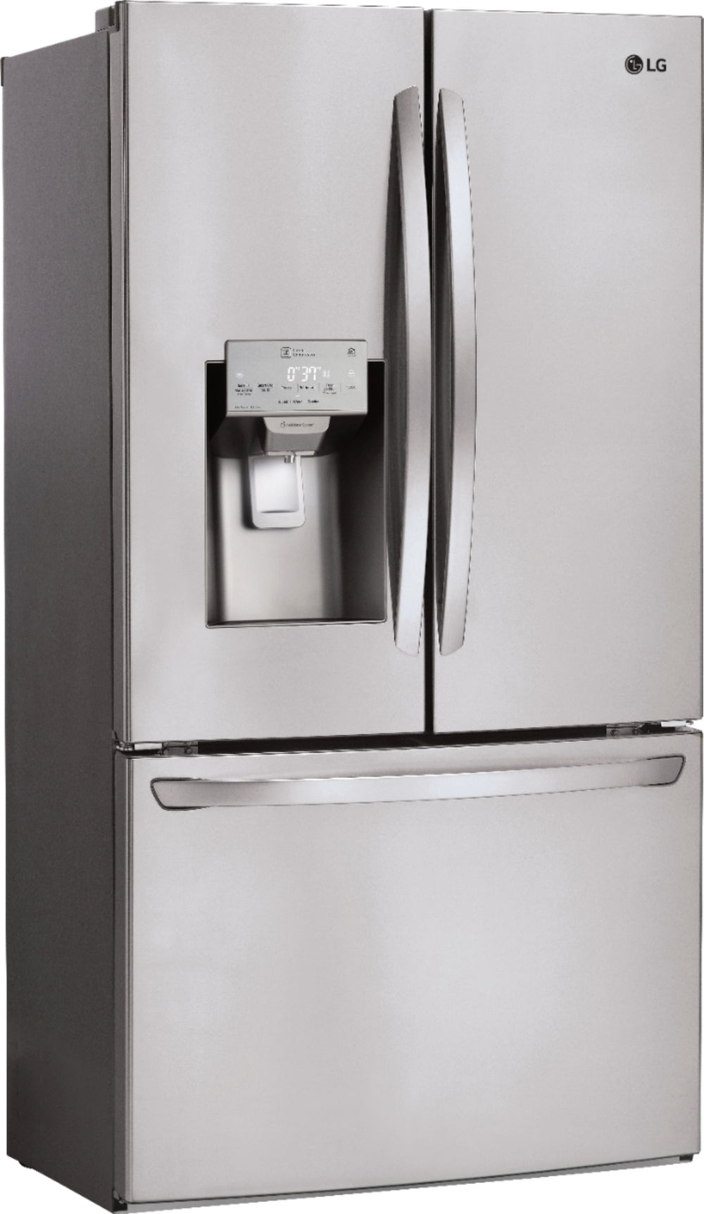 LG - 26.2 Cu. Ft. French Door Smart Refrigerator with Dual Ice Maker - Stainless steel_1