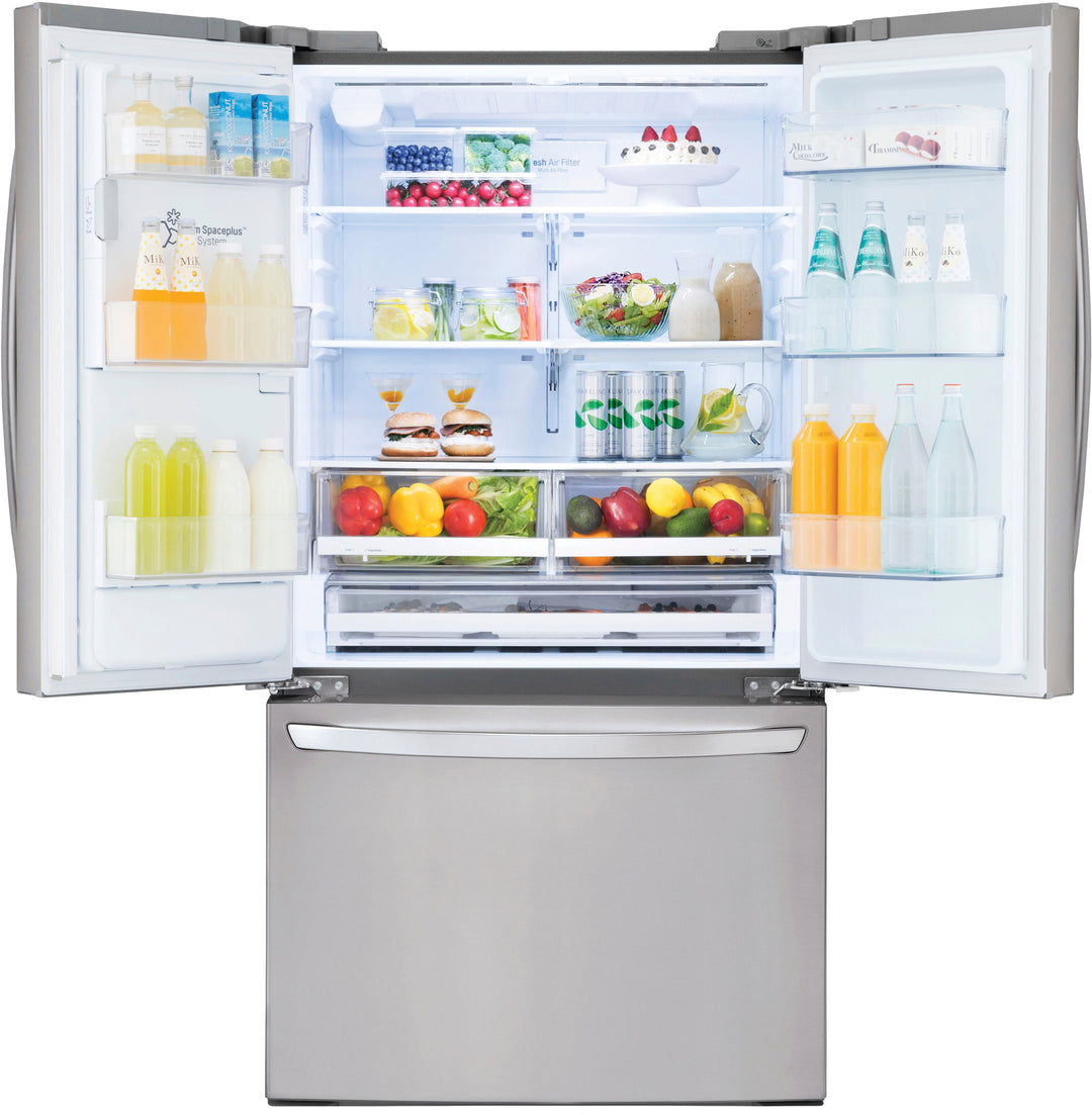 LG - 26.2 Cu. Ft. French Door Smart Refrigerator with Dual Ice Maker - Stainless steel_19