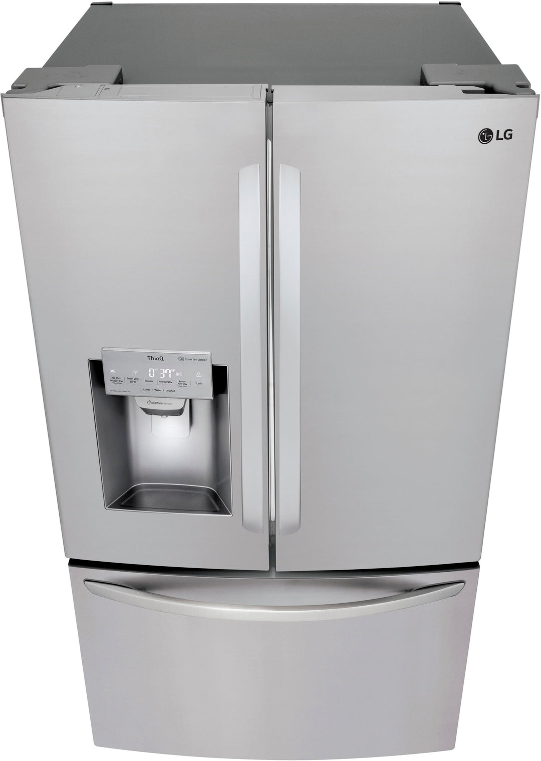 LG - 26.2 Cu. Ft. French Door Smart Refrigerator with Dual Ice Maker - Stainless steel_3