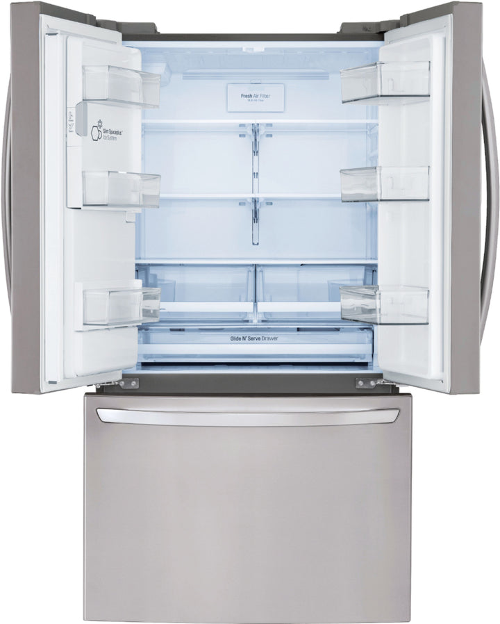 LG - 26.2 Cu. Ft. French Door Smart Refrigerator with Dual Ice Maker - Stainless steel_22