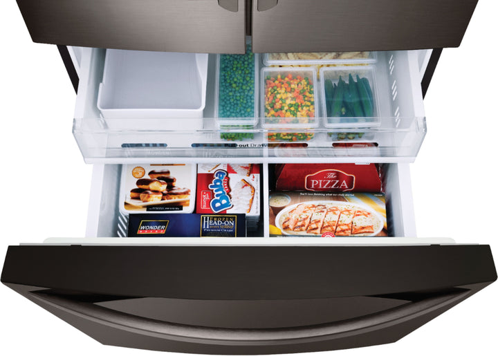 LG - 26.2 Cu. Ft. French Door Smart Refrigerator with Dual Ice Maker - Black stainless steel_21