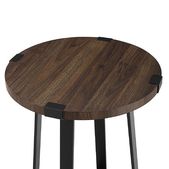 Walker Edison - Urban Industrial Side Table - Dark Walnut_3