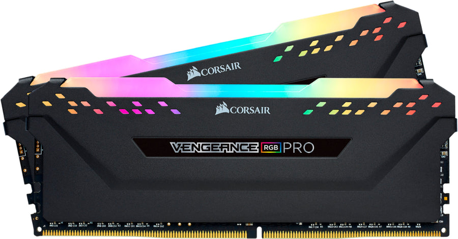 CORSAIR - Vengeance RGB PRO 16GB (2PK x 8GB) 3200MHz DDR4 C16 DIMM Desktop Memory - Black_0