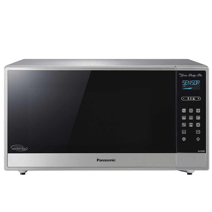 Panasonic - Genius Prestige Plus 1.6 Cu. Ft. Microwave with Sensor Cooking - Stainless steel_0