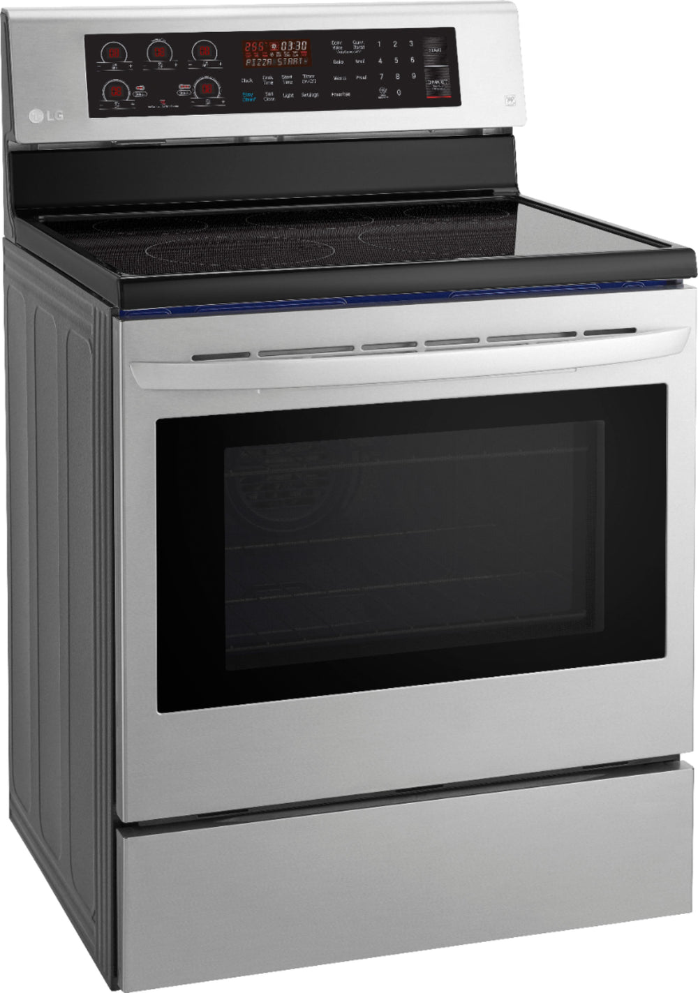 LG - 6.3 Cu. Ft. Freestanding Electric True Convection Range with EasyClean and SmartDiagnosis - Stainless Steel_1