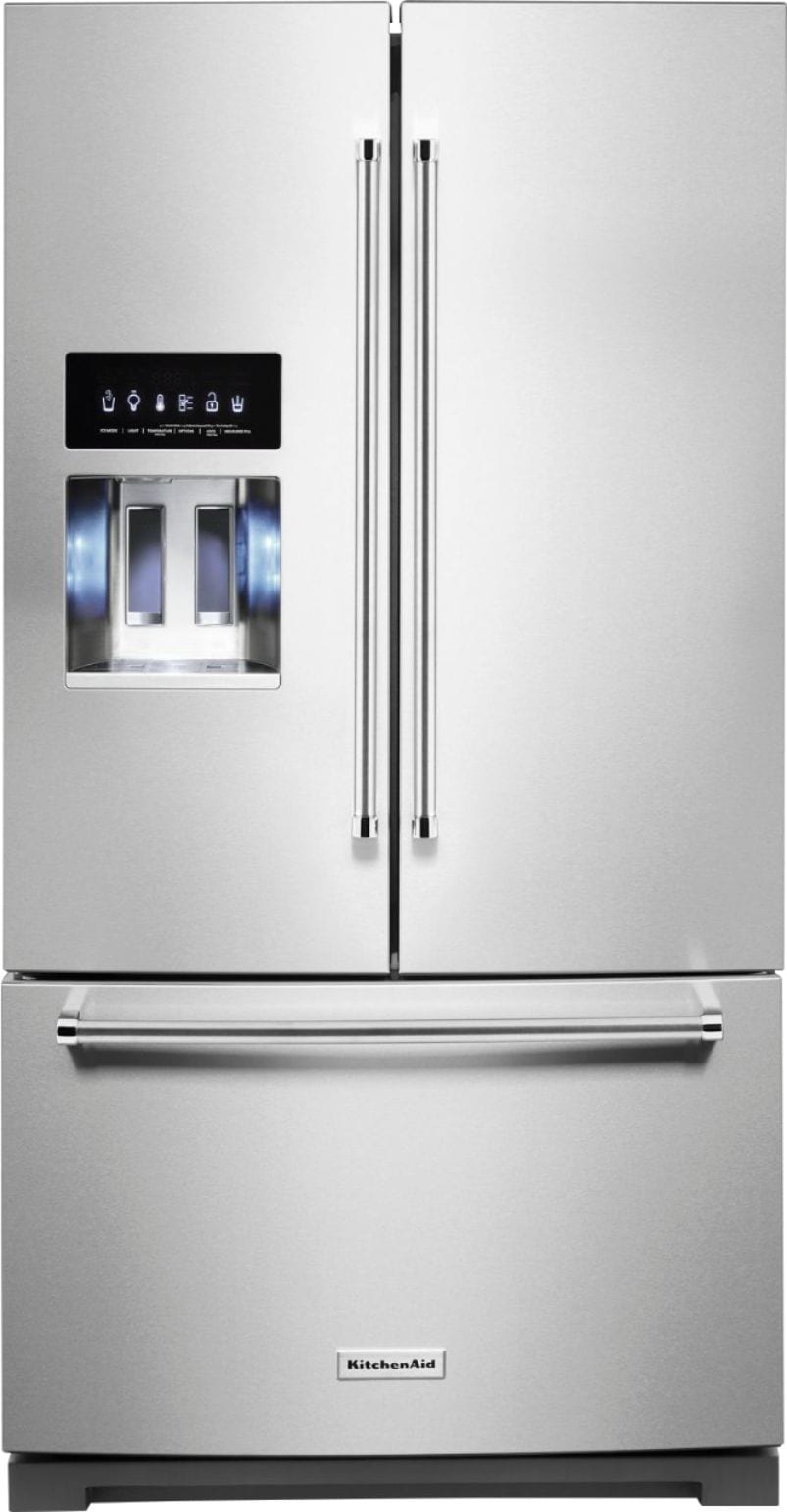 KitchenAid - 27 Cu. Ft. French Door Refrigerator - Printshield Stainless_0