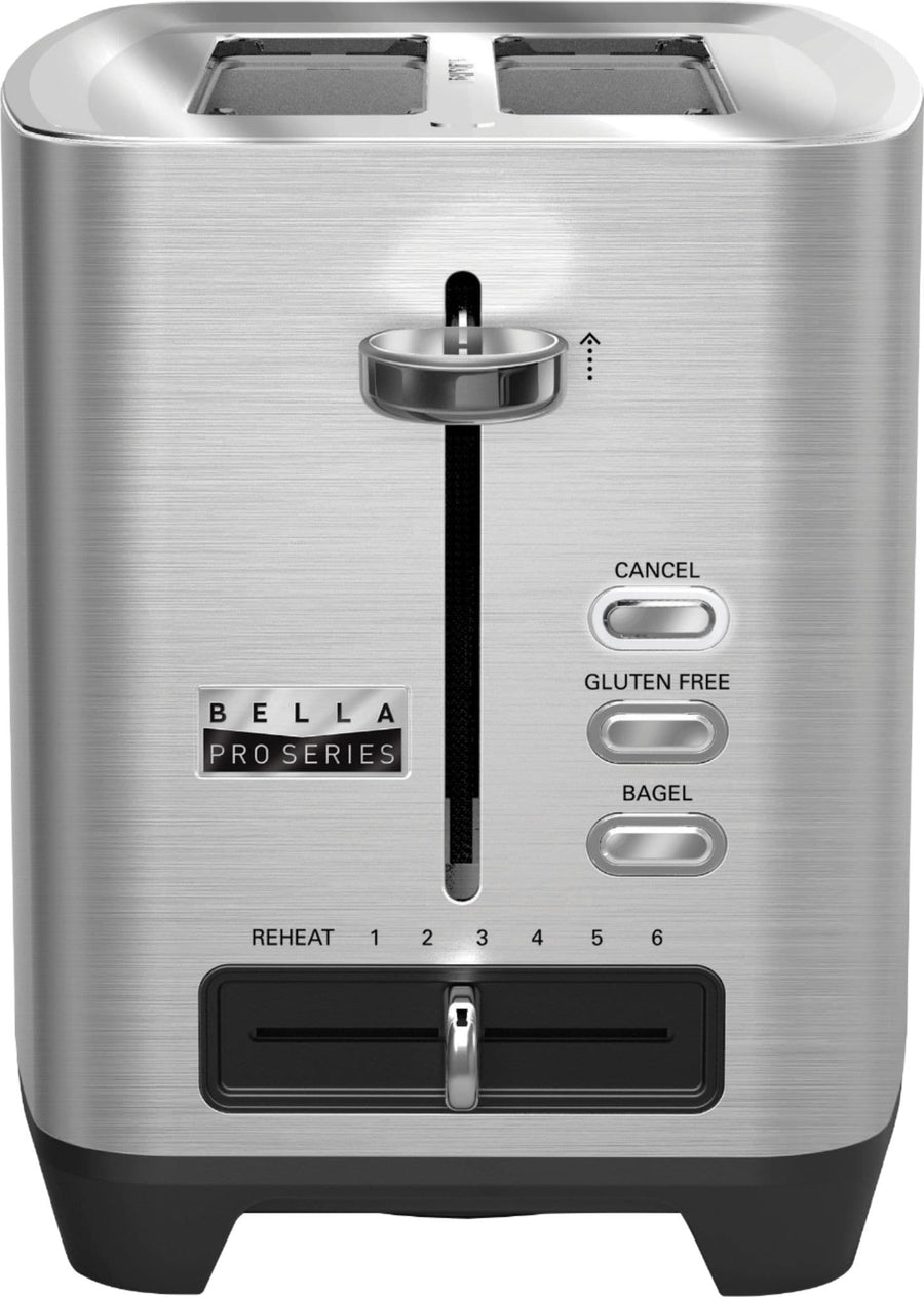 Bella Pro Series - 2-Slice Extra-Wide-Slot Toaster - Stainless Steel_0
