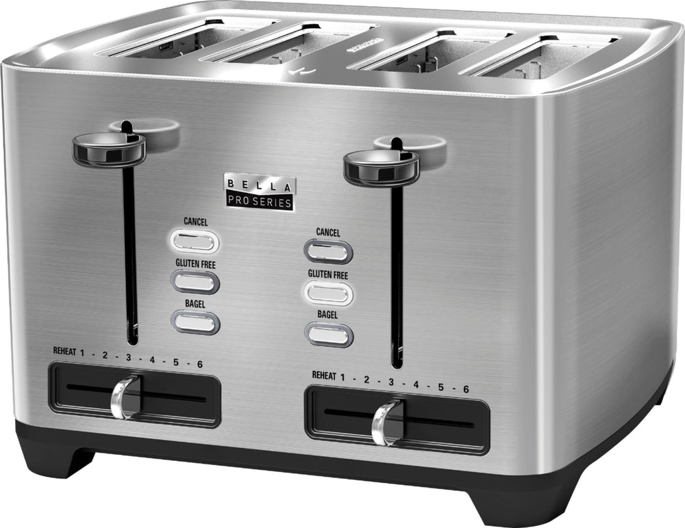Bella Pro Series - 4-Slice Wide-Slot Toaster - Stainless Steel_1