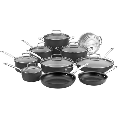 Cuisinart - Chef's Classic 17-Piece Cookware Set - Black_0