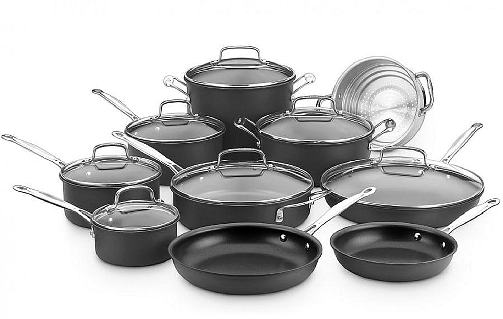 Cuisinart - Chef's Classic 17-Piece Cookware Set - Black_1