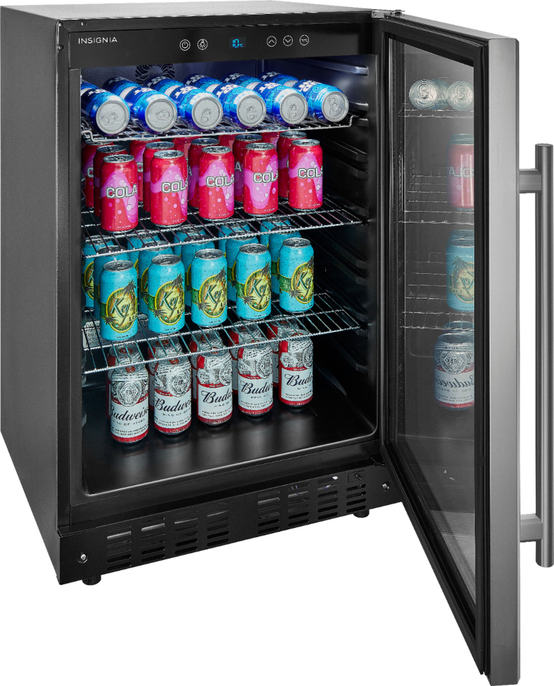 Insignia™ - 165-Can Built-In Beverage Cooler - Stainless steel_6