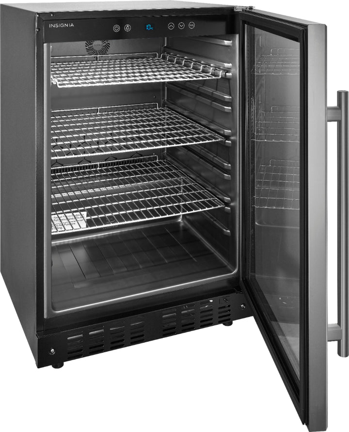Insignia™ - 165-Can Built-In Beverage Cooler - Stainless steel_3
