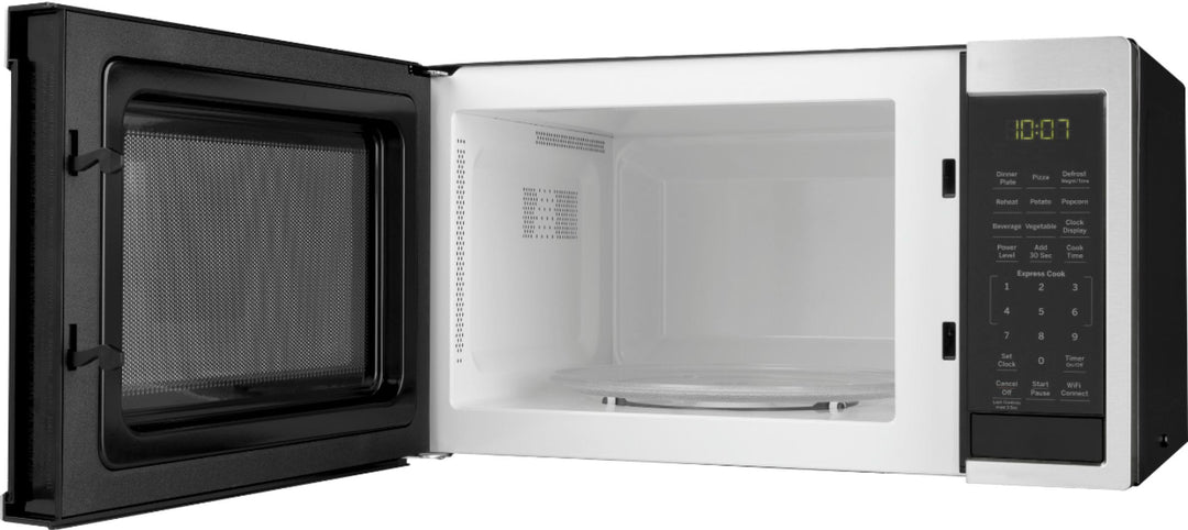 GE - 0.9 Cu. Ft. Capacity Smart Countertop Microwave Oven with Scan-to-Cook Technology - Stainless steel_5