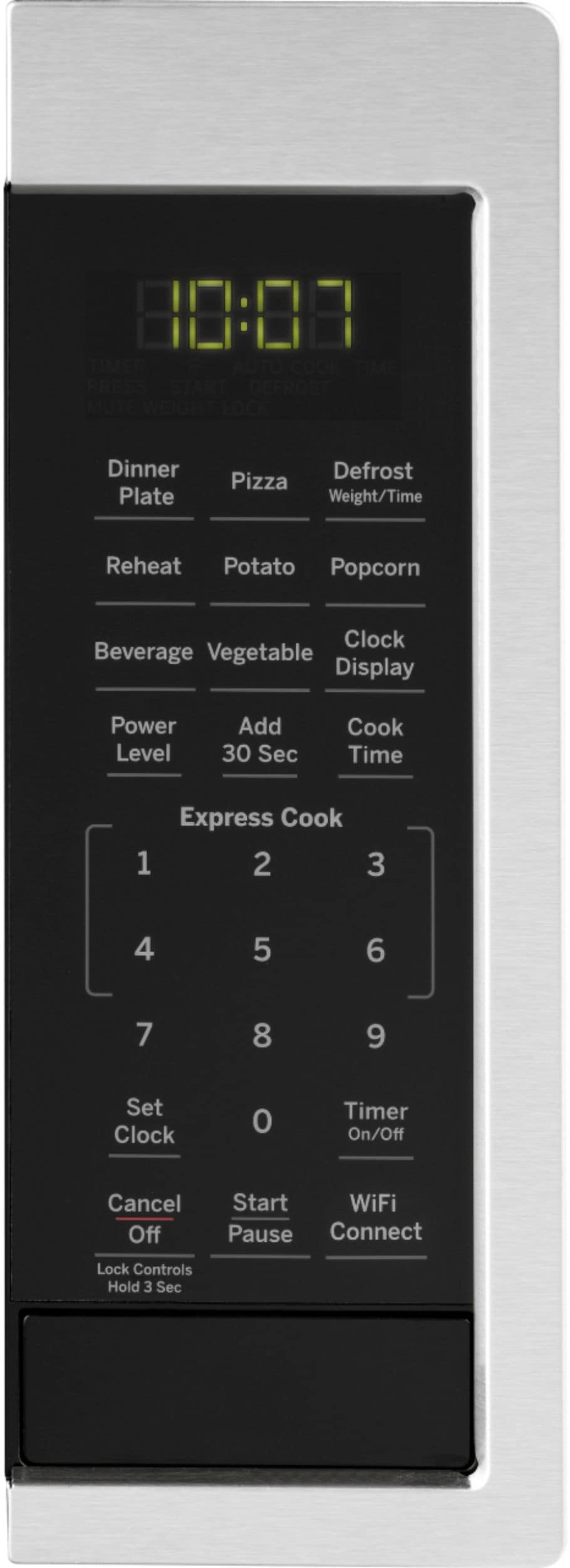 GE - 0.9 Cu. Ft. Capacity Smart Countertop Microwave Oven with Scan-to-Cook Technology - Stainless steel_1