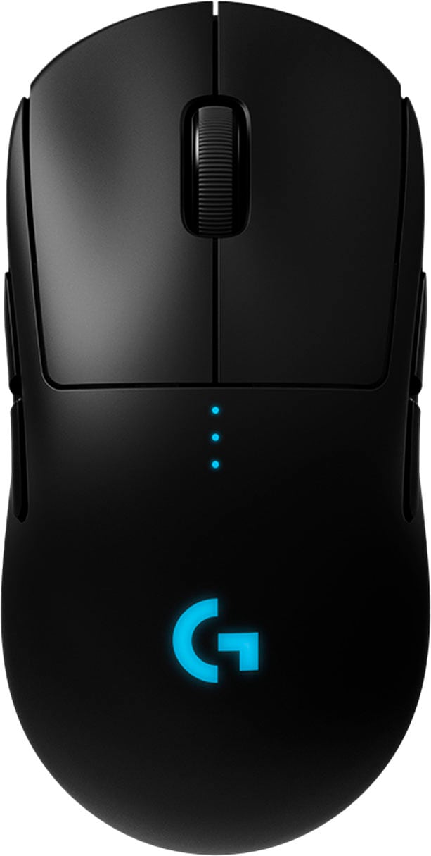 Logitech - G PRO Lightweight Wireless Optical Ambidextrous Gaming Mouse with RGB Lighting - Black_0