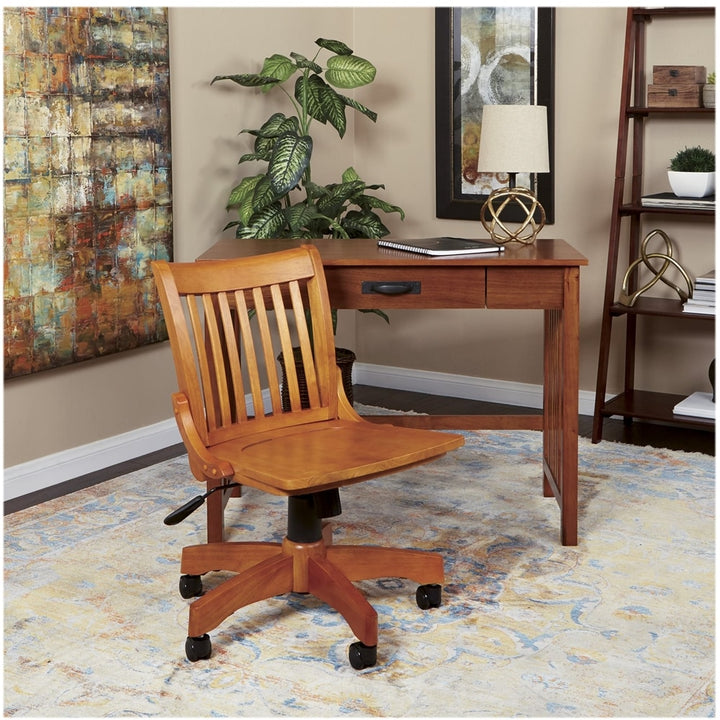 OSP Designs - Wood Bankers Home Office Wood Chair - Fruit Wood_2