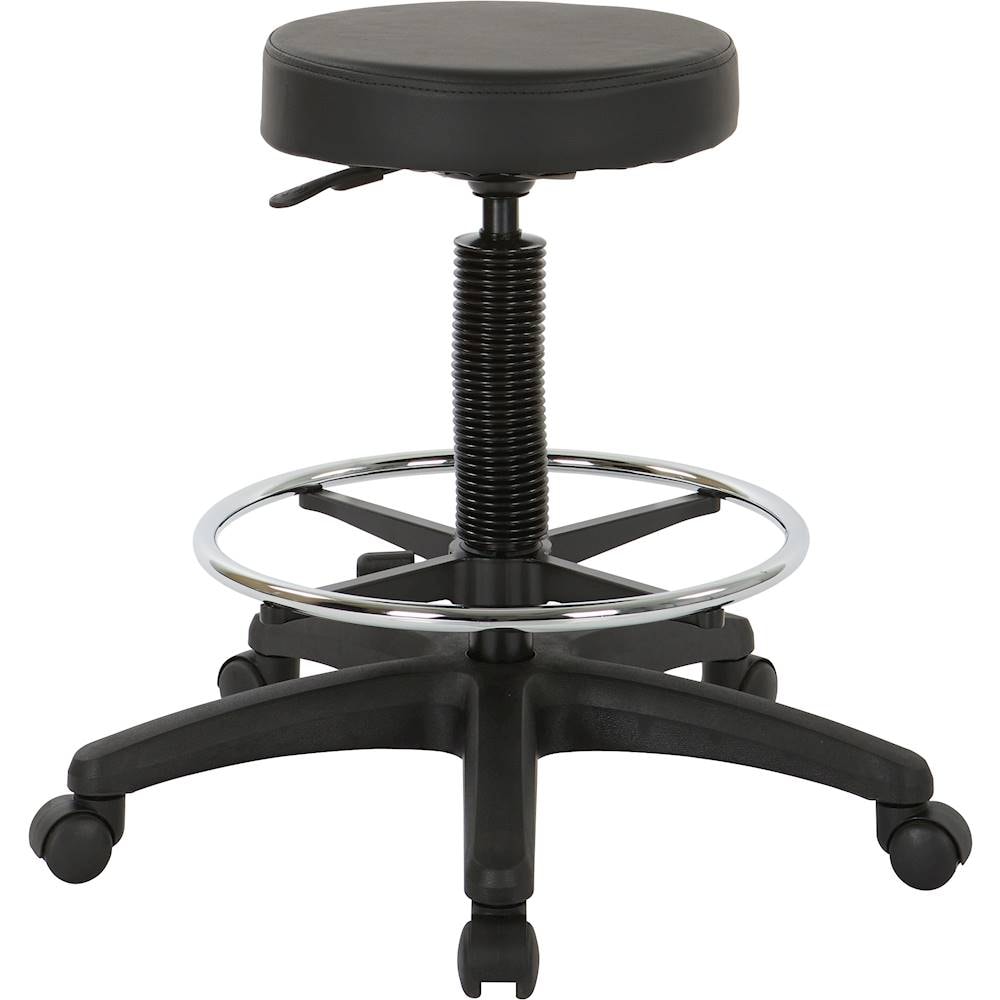 WorkSmart - Pneumatic Drafting Chair - Black_1