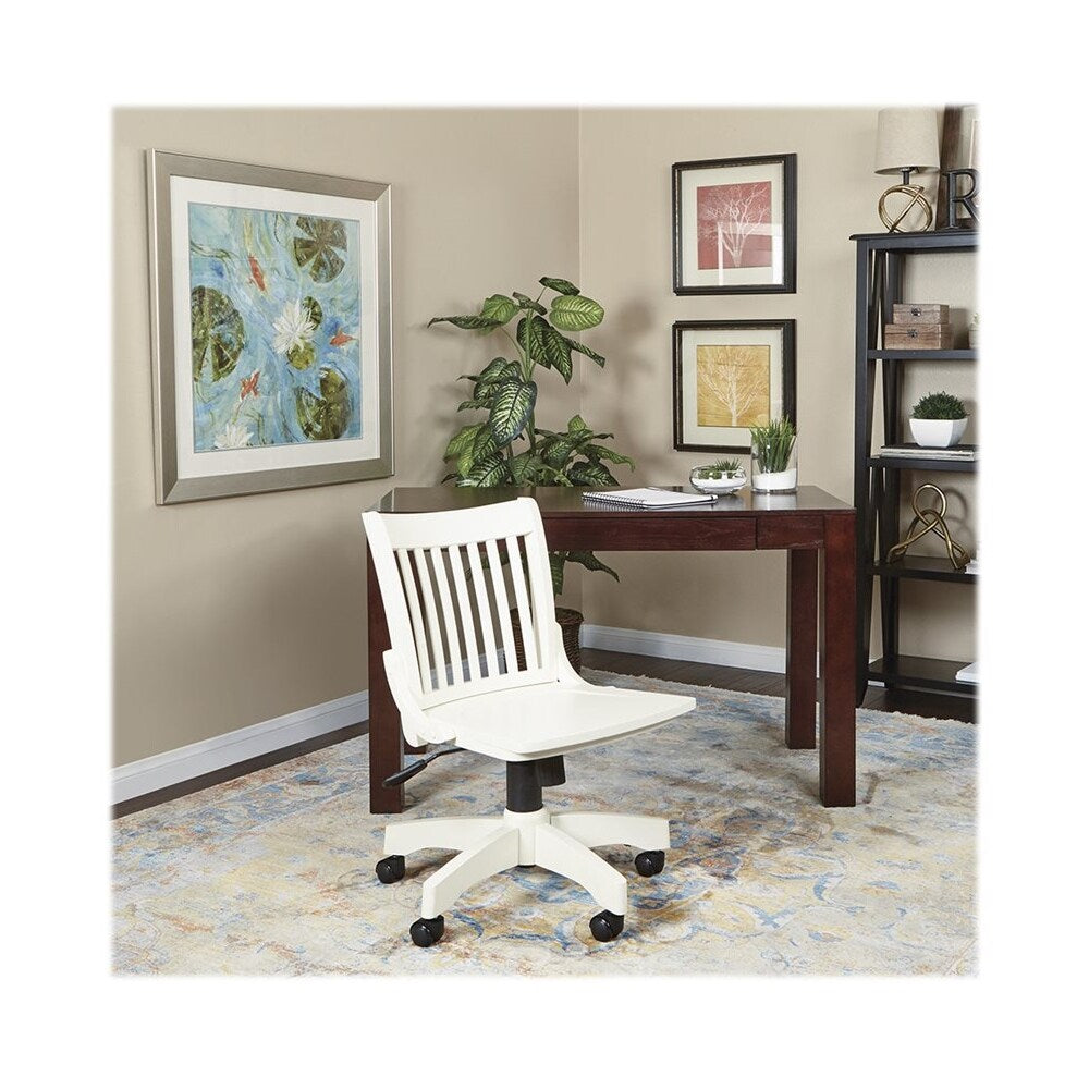 OSP Designs - Wood Bankers Home Office Wood Chair - White_1
