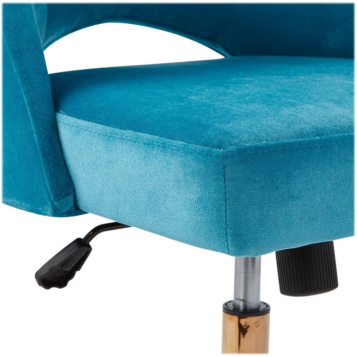 AveSix - Lula Home Office Plush Fabric Chair - Blue_1
