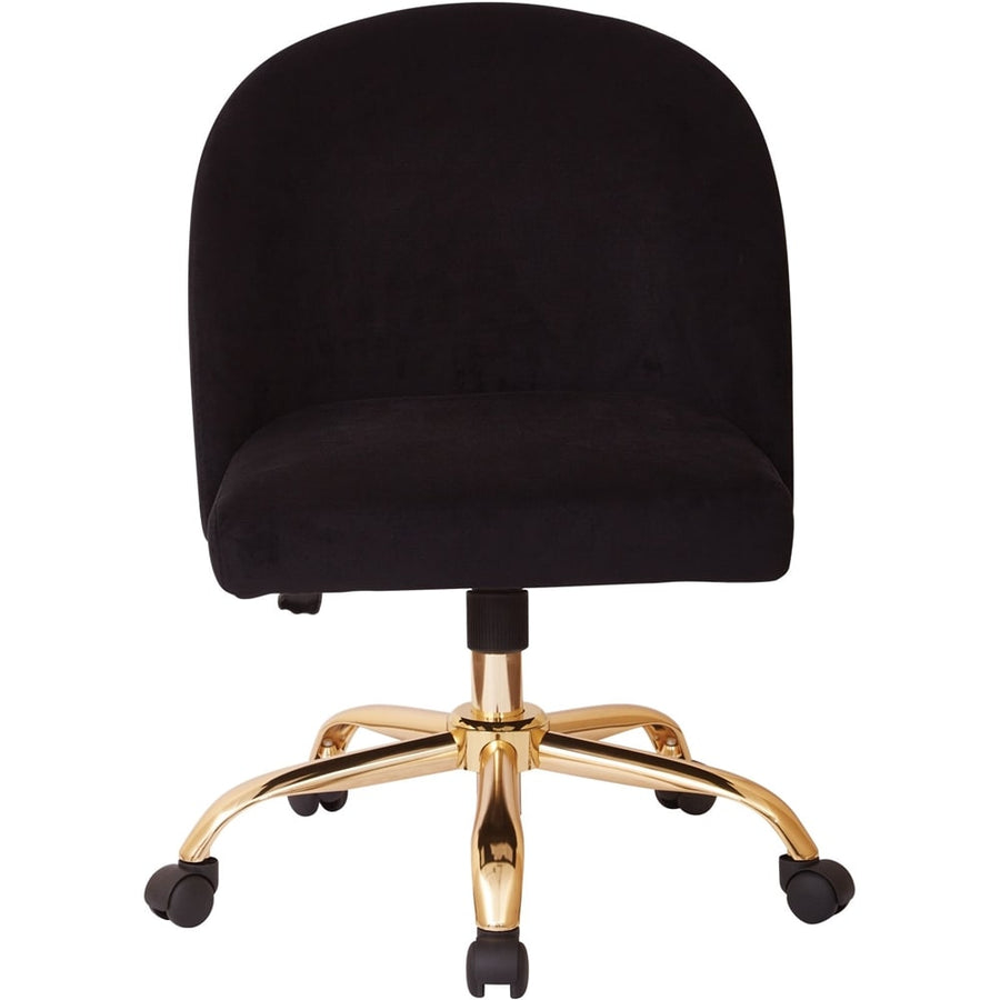OSP Home Furnishings - Layton Mid Back Office Chair - Black/Gold_0