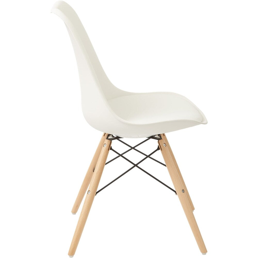 AveSix - Allen Collection Home Home Office Plastic Chair - White_1