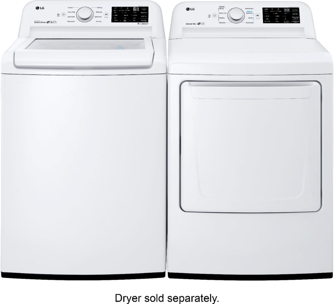 LG - 4.5 Cu. Ft. High-Efficiency Top-Load Washer with TurboDrum Technology - White_4