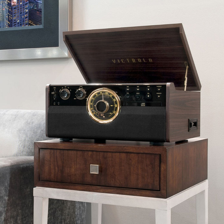 Victrola - Empire Bluetooth 6-in-1 Record Player - Gold/Brown/Black_2