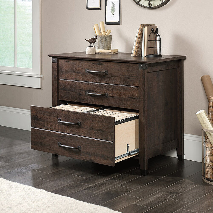 Sauder - Carson Forge Collection 2-Drawer Filing Cabinet - Coffee Oak_5