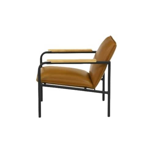 Sauder - Boulevard Café Collection 4-Leg Accent Chair - Camel_1
