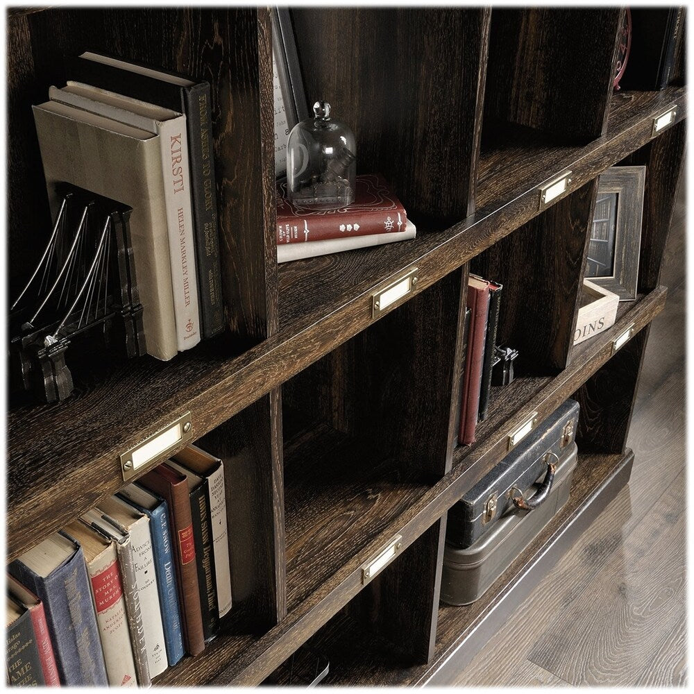 Sauder - Barrister Lane Collection 10-Shelf Bookcase - Iron Oak_4