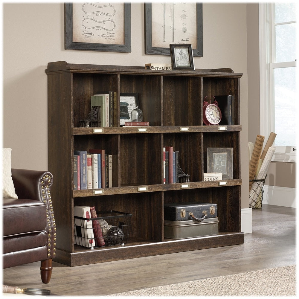 Sauder - Barrister Lane Collection 10-Shelf Bookcase - Iron Oak_1