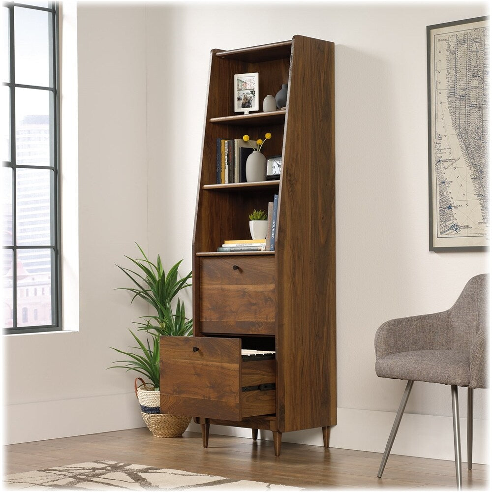 Sauder - Harvey Park Collection 2-Shelf Bookcase - Grand Walnut_7