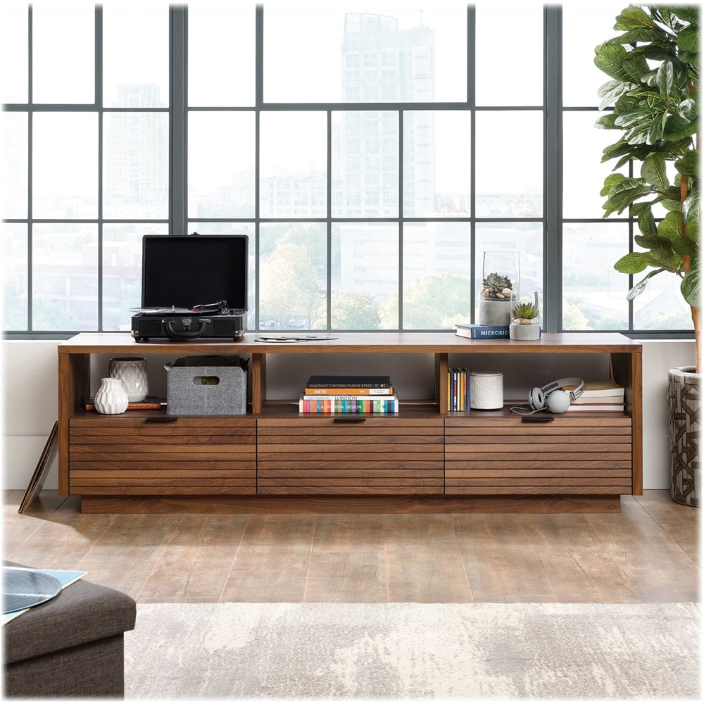 Sauder - Harvey Park Collection TV Cabinet for Most Flat-Panel TVs Up to 70" - Grand Walnut_6