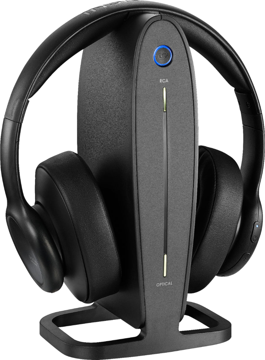 Insignia™ - RF Wireless Over-the-Ear Headphones - Black_0