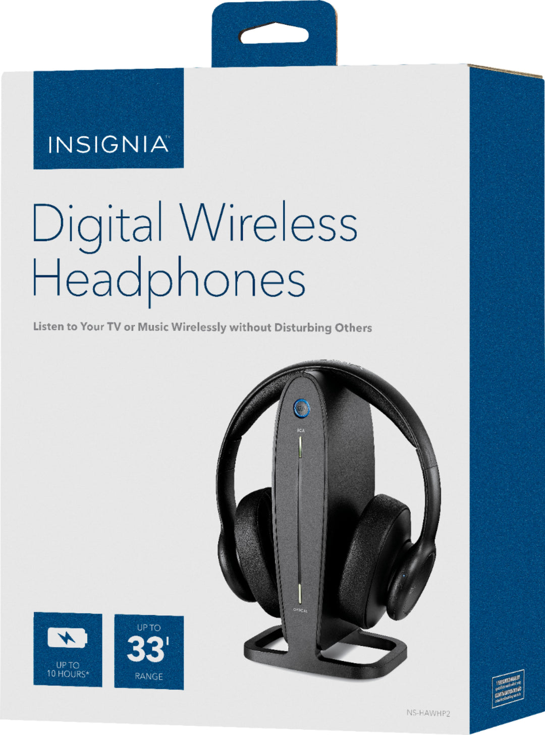 Insignia™ - RF Wireless Over-the-Ear Headphones - Black_3