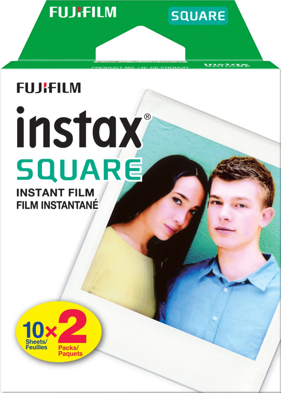 Fujifilm - instax SQUARE Twin Film (20 Sheets) - White Frame_0