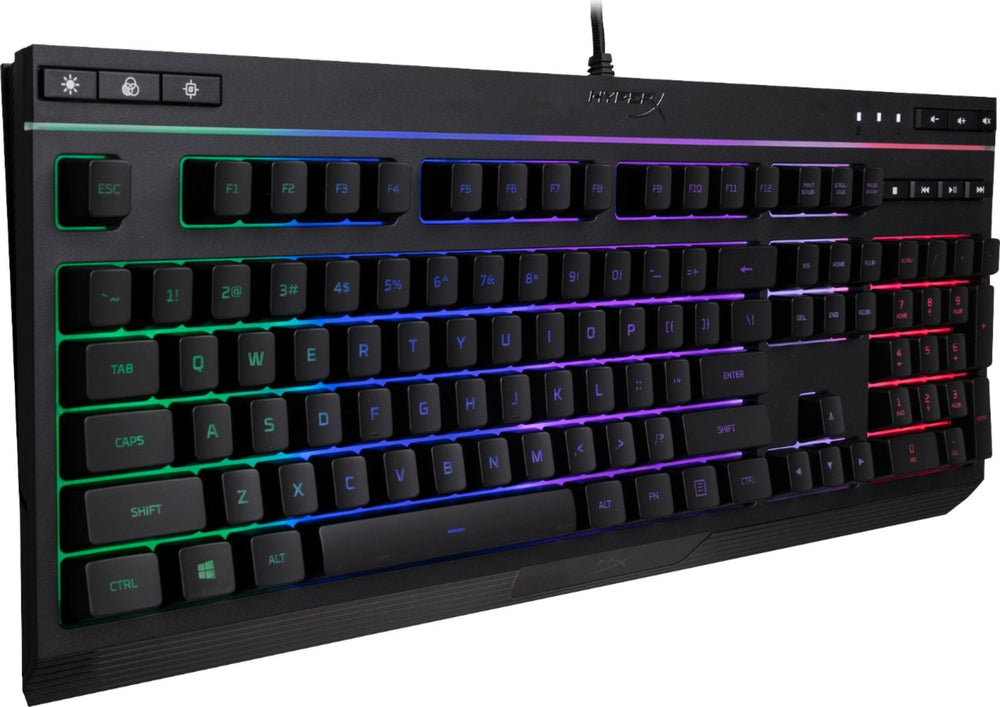 HyperX - Alloy Core Full-size Wired Gaming Membrane Keyboard with RGB Lighting - Black_1