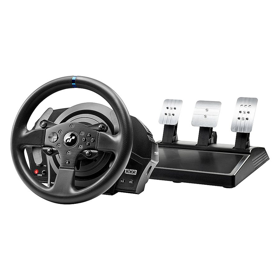 Thrustmaster - T300RS GT Racing Wheel and 3 Pedals for PlayStation 4, PlayStation 5, PC - Black_0
