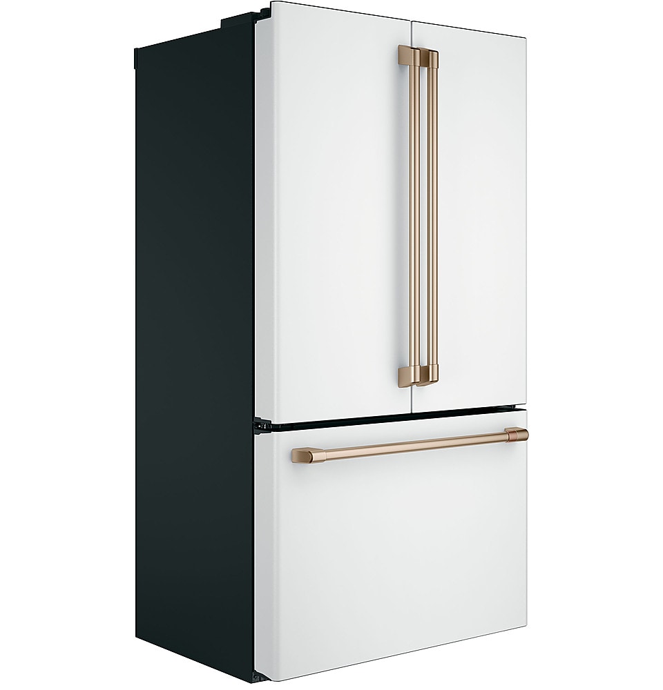 Café - 23.1 Cu. Ft. French Door Counter-Depth Refrigerator - Matte white_1