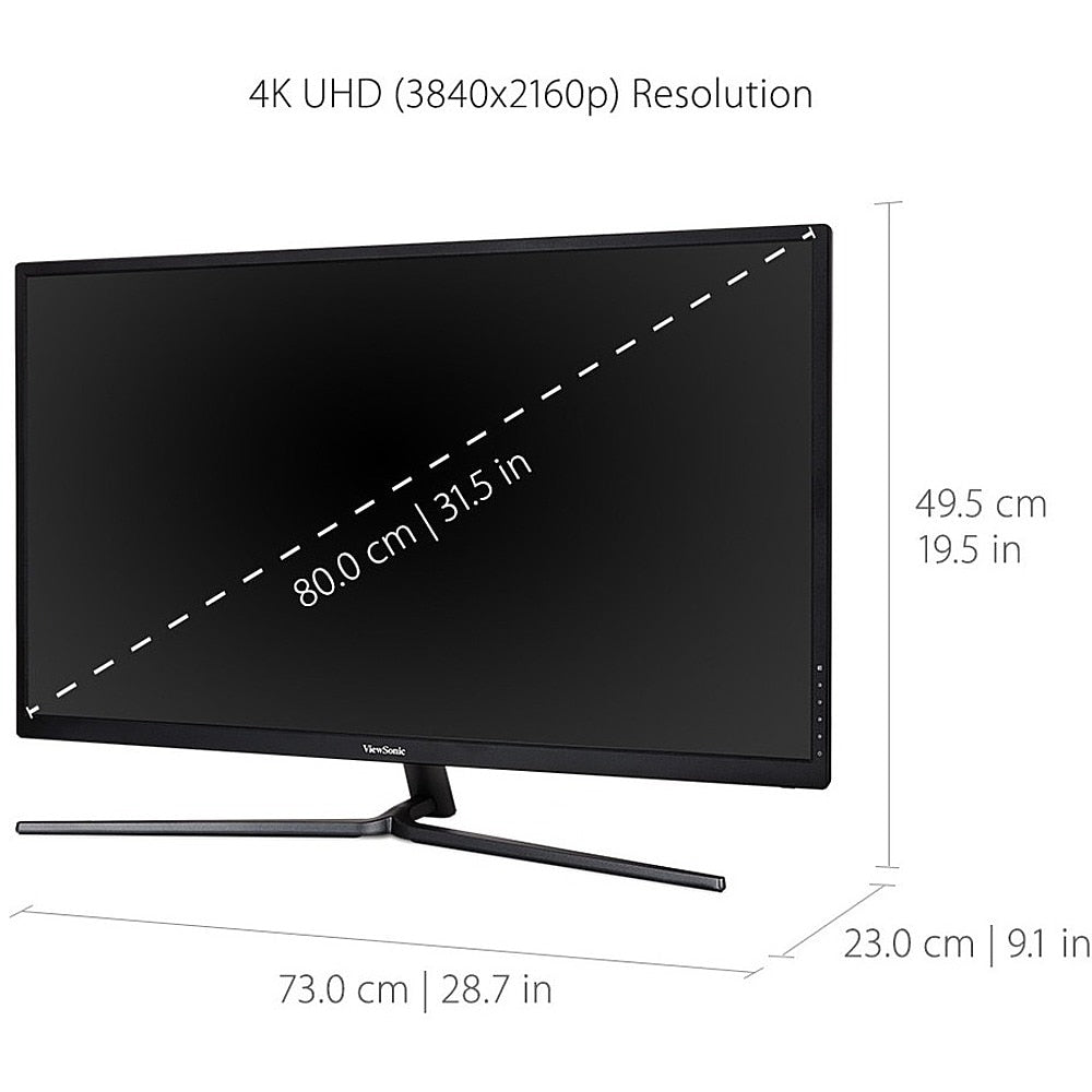 ViewSonic - 31.5 LCD 4K UHD FreeSync Monitor (DisplayPort HDMI) - Black_5